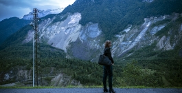 angela vettese in front of mount toc - photo giacomo de donà